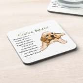 Cocker Spaniel Puppy Liefhebbers Kunst Bier Onderzetter (Linkerzijde)