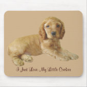 Cocker Spaniel Puppy Mousepad Muismat (Voorkant)