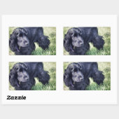 Cocker Spaniel Puppy Rechthoekige Sticker (Vel)