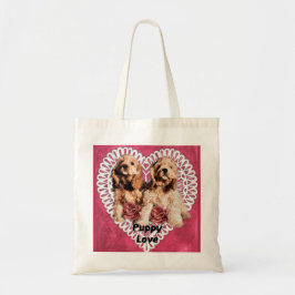 Cocker Spaniel Puppy's Valentijn Tote Bag