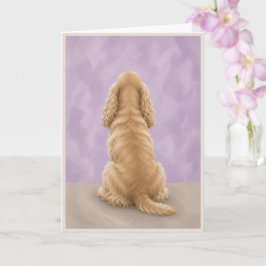 Cocker Spaniel Rainbow Bridge Condoleancekaart Kaart