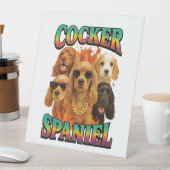 Cocker Spaniel Reclamebord Met Voetstuk (Insitu)