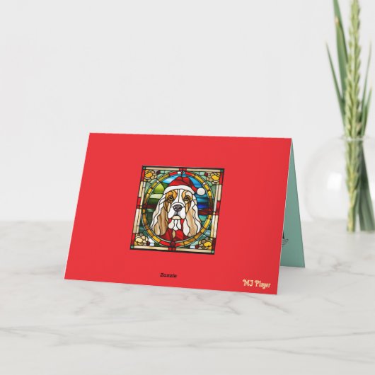 Cocker Spaniel Reindeer Kaart (Achterkant)