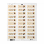 Cocker Spaniel retour adres label (Full Sheet)