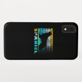 Cocker Spaniel | Retro Black Cocker Spaniel Case-Mate iPhone Case (Achterkant (horizontaal))