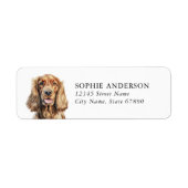 Cocker Spaniel Return Address Labels (Voorkant)