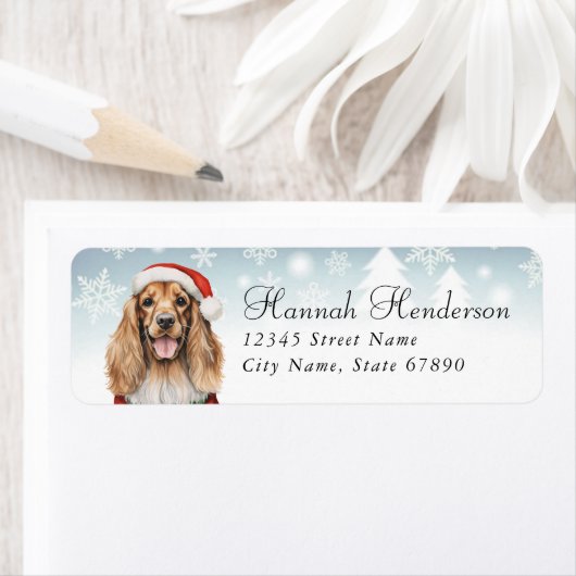 Cocker Spaniel Return Address Labels (Insitu)