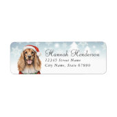 Cocker Spaniel Return Address Labels (Voorkant)