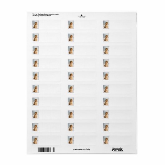 Cocker Spaniel Return Address Labels (Full Sheet)