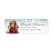 Cocker Spaniel Return Address Labels (Voorkant)