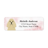 Cocker Spaniel Return Address Labels (Voorkant)