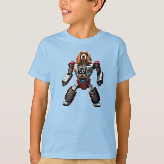 Cocker Spaniel Robot Kind T-shirt (Voorkant)