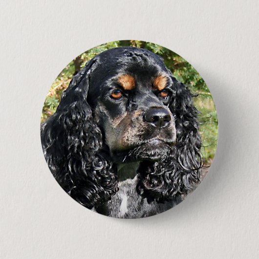 Cocker Spaniel Ronde Button 5,7 Cm (Voorkant)