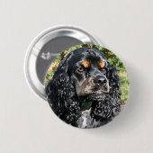 Cocker Spaniel Ronde Button 5,7 Cm (Voorkant /achterkant)