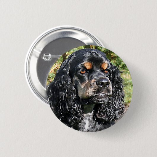 Cocker Spaniel Ronde Button 5,7 Cm (Voorkant /achterkant)