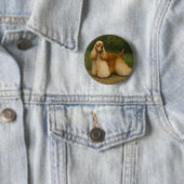 Cocker Spaniel Ronde Button 5,7 Cm (In situ)