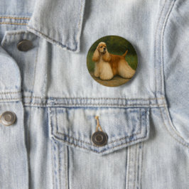 Cocker Spaniel Ronde Button 5,7 Cm