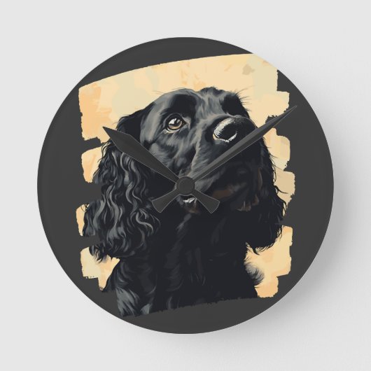 Cocker Spaniel Ronde Klok (Voorkant)