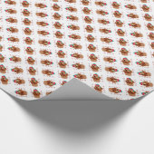 Cocker Spaniel (rood) Santa Paws Cadeaupapier (Hoek)