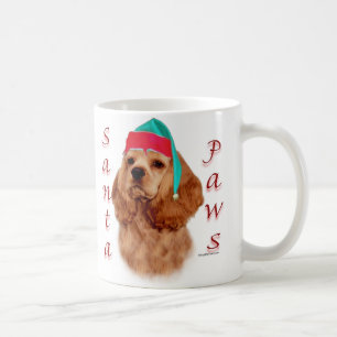 Cocker Spaniel (rood) Santa Paws Koffiemok