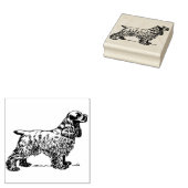 Cocker Spaniel Rubberstempel (Gestempeld)