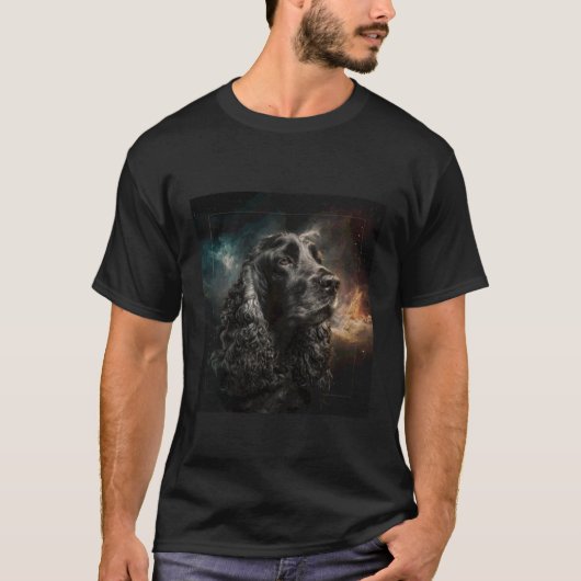 Cocker Spaniel Ruimte T-shirt (Voorkant)