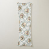 Cocker Spaniel Schilderen Buff Gold Originele Hond Lichaamskussen (Voorkant Verticaal)