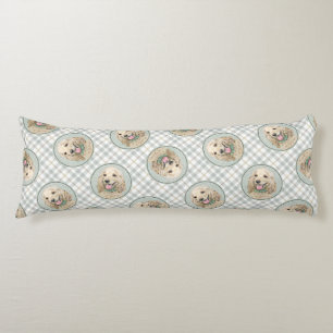 Cocker Spaniel Schilderen Buff Gold Originele Hond Lichaamskussen