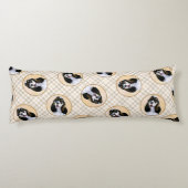 Cocker Spaniel Schilderen Parti Tan Originele Hond Lichaamskussen (Achterkant)