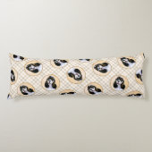 Cocker Spaniel Schilderen Parti Tan Originele Hond Lichaamskussen (Voorkant)