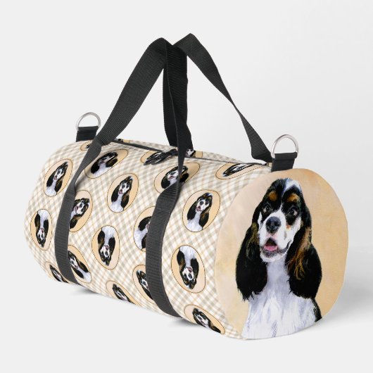 Cocker Spaniel Schilderen Parti Tan Originele Hond Plunjezak (Linkerhoek)