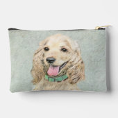 Cocker Spaniel Schilderij Buff Goud Originele Hond Etui (Achterkant)