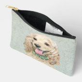 Cocker Spaniel Schilderij Buff Goud Originele Hond Etui (Open)