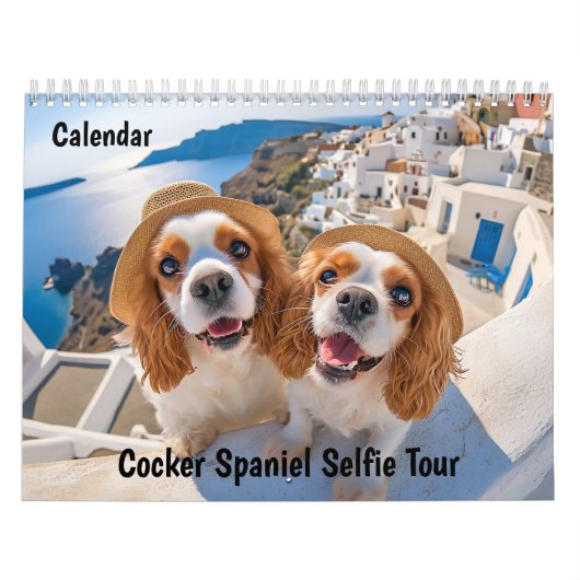 Cocker Spaniel Selfie Tour - Reisagenda Kalender (Hoes)