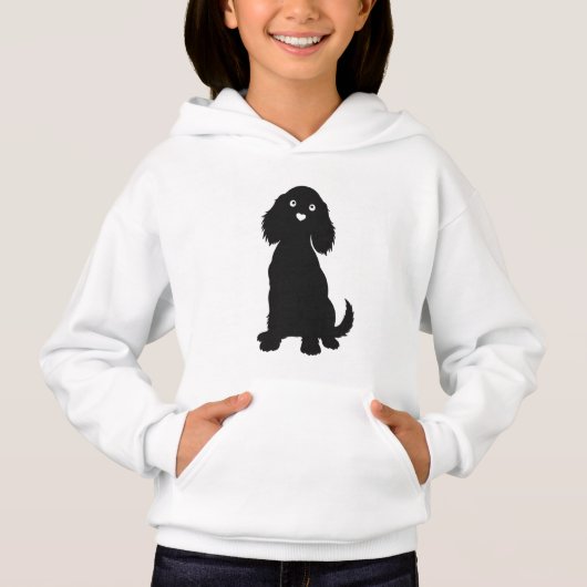 Cocker Spaniel Silhouet met Hartneus (Voorkant)