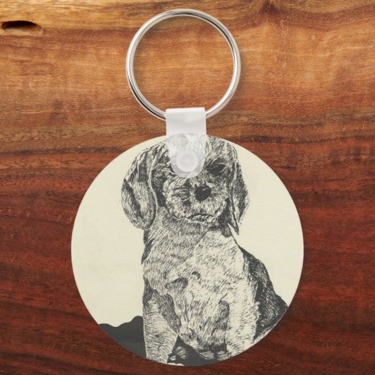 Cocker Spaniel Sleutelhanger (Voorkant)