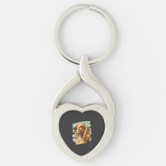 Cocker Spaniel Sleutelhanger (Voorkant)