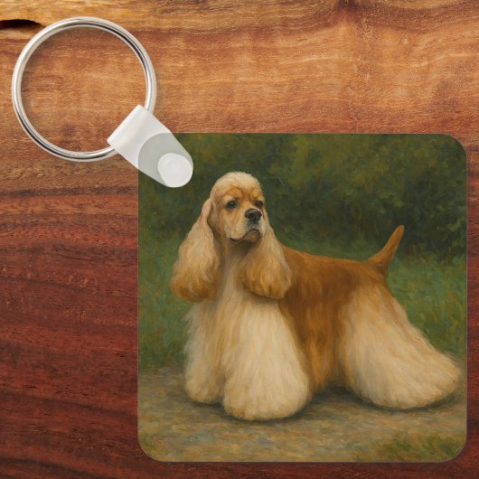 Cocker Spaniel Sleutelhanger (Voorkant)
