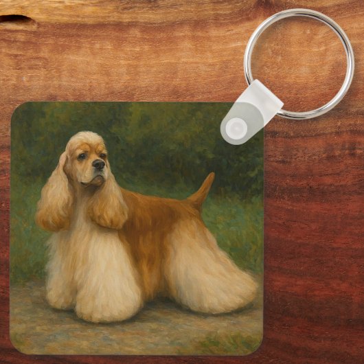 Cocker Spaniel Sleutelhanger (Achterkant)