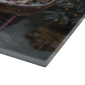 Cocker Spaniel Sneeuwslee Kerstdecoratie Snijplank (Hoek)