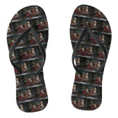 Cocker Spaniel Sneeuwslee Kerstdecoratie Teenslippers (Voetbed)