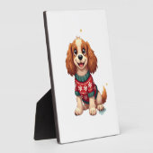 Cocker Spaniel Sneeuwvlok Gloed Fotoplaat (Zijkant)