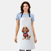 Cocker Spaniel Sneeuwvlok Gloed Schort (Gedragen)