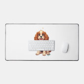 Cocker Spaniel Snowflake Gloed hond Bureaumat (Keyboard & Muis)