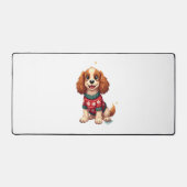 Cocker Spaniel Snowflake Gloed hond Bureaumat (Voorkant)
