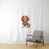 Cocker Spaniel Snowflake Gloed hond Wandkleed (In situ)