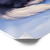 Cocker Spaniel Snowy Village Christmas Art Perfect Poster (Hoek)