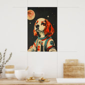 Cocker Spaniel Spaniel Astronaut Poster, Cocker Poster (Keuken)