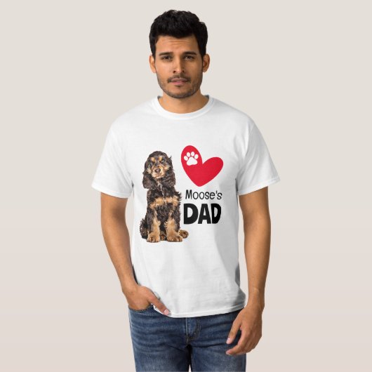 Cocker Spaniel Specialized Dad T-Shirt (Voorkant volledig)