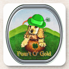 Cocker Spaniel St Patricks Day Drankjes Onderzetter